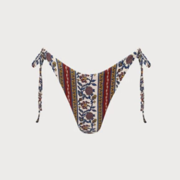 BERLOOK Burgundy Reversible Tie Bikini Bottom ONLY 68 - Picture 1 of 10